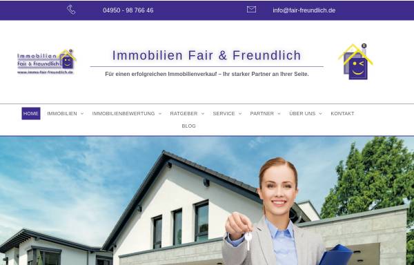 Vorschau von www.immo-fair-freundlich.de, Immobilien Fair & Freundlich