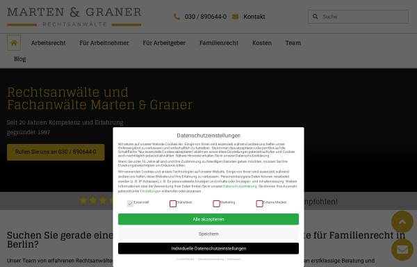 Vorschau von www.marten-graner.de, Marten & Graner Rechtsanwälte
