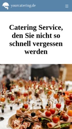 Vorschau der mobilen Webseite your-catering.de, Catering Partyservice 