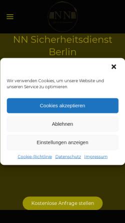 Vorschau der mobilen Webseite nnsicherheit.com, NN Schutz & Sicherheit