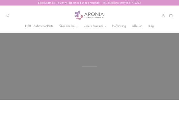 Vorschau von www.aronia-vom-langlebenhof.de, Aronia vom Langlebenhof