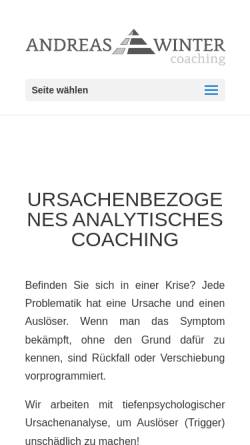 Vorschau der mobilen Webseite andreaswinter.de, Andreas Winter Coaching