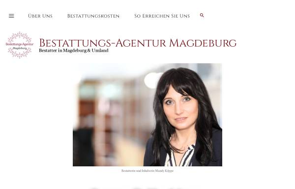 Vorschau von www.bestattungs-agentur.de, Bestattungs-Agentur Magdeburg