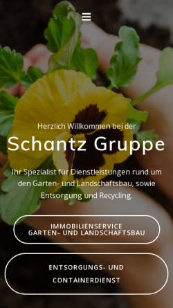 Vorschau der mobilen Webseite schantz-gruppe.com, Immobilienservice Manuel Schantz