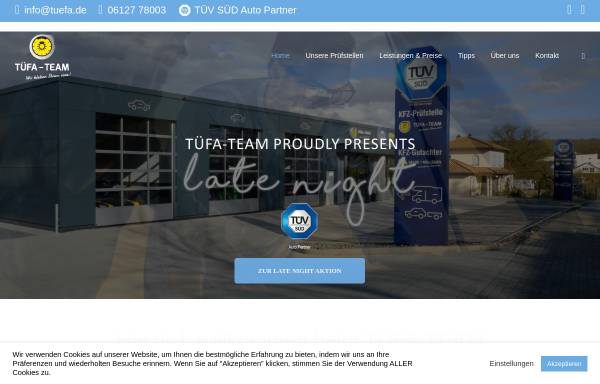 Vorschau von www.tuefa-team.de, Tüfa-Team GmbH