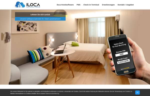 Vorschau von www.iloca-hotelsoftware.de, ILOCA: Automatisierte Hotelsoftware