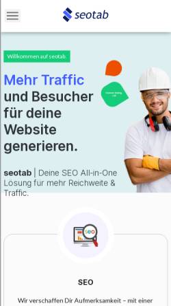 Vorschau der mobilen Webseite www.seotab.de, seotab