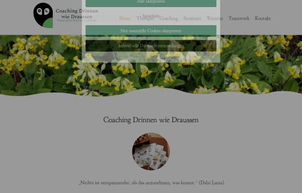 Vorschau von www.schneider-coaching.eu, Coaching Drinnen wie Draussen