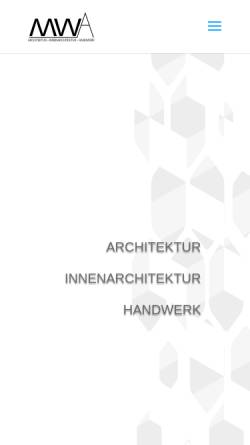 Vorschau der mobilen Webseite www.m-wienhold.de, Architekturbüro MWA