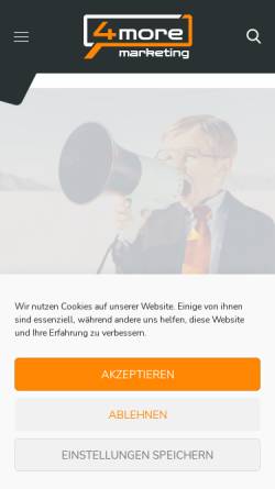 Vorschau der mobilen Webseite 4more-marketing.de, 4more Marketing UG (haftungsbeschränkt)