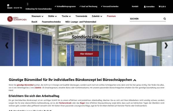 Vorschau von www.bueroschnaeppchen.de, Büroschnäppchen GmbH