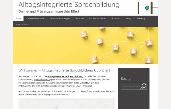 Vorschau von sprachbildung.net, Online-Seminare Udo Elfert