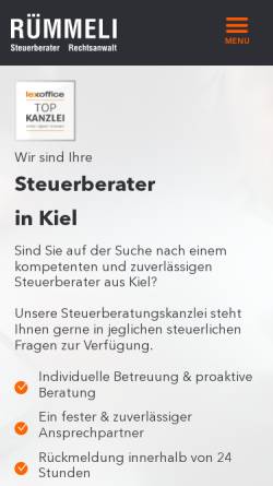 Vorschau der mobilen Webseite ruemmeli.de, Rümmeli & Partner mbB