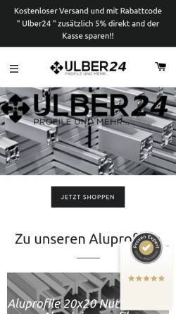 Vorschau der mobilen Webseite ulber24.de, Ulber24