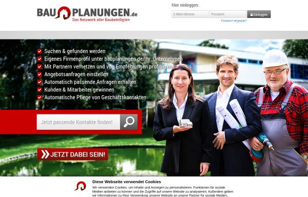 Vorschau von www.bauplanungen.de, bauplanungen - plan&build webmarketing GmbH