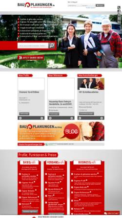 Vorschau der mobilen Webseite www.bauplanungen.de, bauplanungen - plan&build webmarketing GmbH