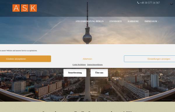 Vorschau von ask-steuerberater-berlin.de, ASK Steuerberater in Berlin