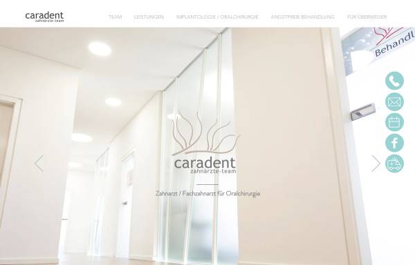 Vorschau von www.caradent-team.de, Caradent Zahnärzte Team