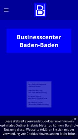 Vorschau der mobilen Webseite www.bc-bad.de, BC-BAD | Business Center Baden-Baden