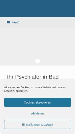 Vorschau der mobilen Webseite www.psychiater-bad-aibling.de, Privatpraxis für Psychiatrie und Psychotherapie Dr. Maria Thurm