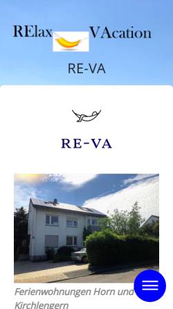 Vorschau der mobilen Webseite www.re-va.de, Ferienwohnungen Horn