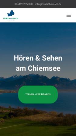Vorschau der mobilen Webseite hsamchiemsee.de, Hören&Sehen am Chiemsee