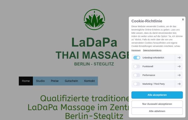 Vorschau von www.ladapa-massage.de, LaDaPa Massage