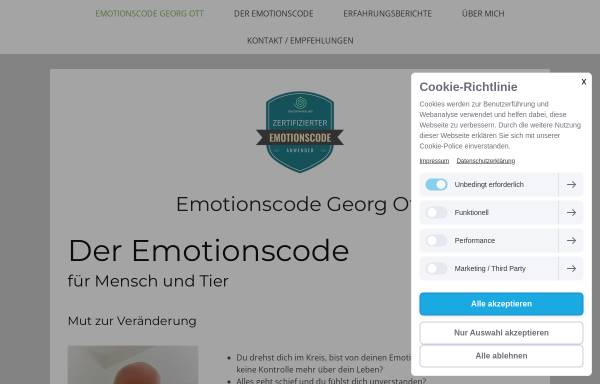 Emotionscode & Persönlichkeitscoaching Georg Ott