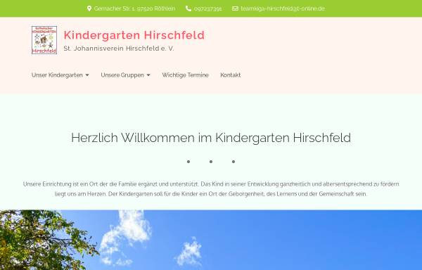 Vorschau von www.kiga-hirschfeld.de, Kindergarten Hirschfeld