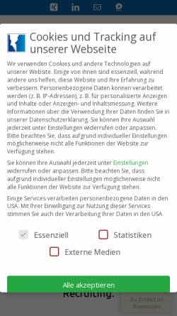 Vorschau der mobilen Webseite kratzer-personalberatung.de, Kratzer Personalberatung