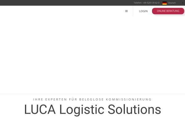 Vorschau von www.luca.eu, LUCA Logistic Solutions