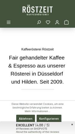 Kaffeerösterei Röstzeit