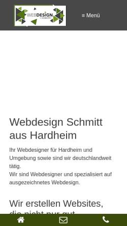 Vorschau der mobilen Webseite webdesign-schmitt.com, Webdesign Schmitt