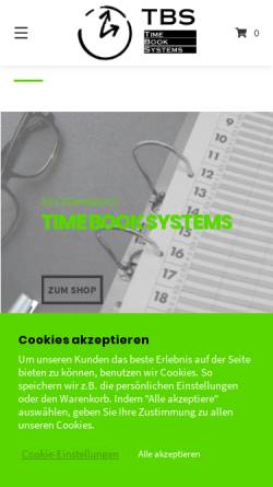 Vorschau der mobilen Webseite time-book-systems.de, Time Book Systems - Inh. Walter Wilhelm