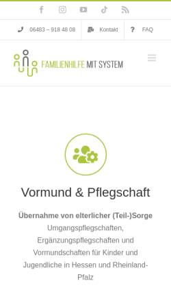 Vorschau der mobilen Webseite familienhilfe-mit-system.de, Praxis Marco Breitenstein