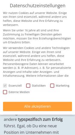 Vorschau der mobilen Webseite inpuncto-gelingendes-leben.de, Inpucto