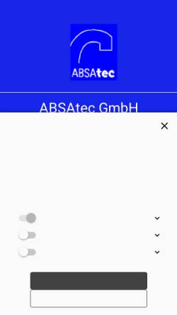 Vorschau der mobilen Webseite www.absatec.eu, ABSAtec GmbH