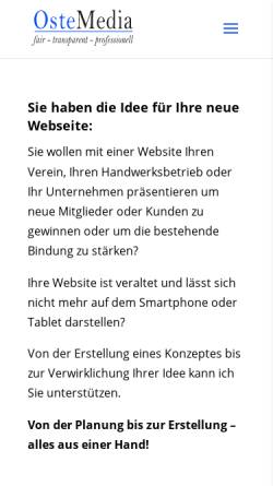 Vorschau der mobilen Webseite webdesign-hechthausen.de, Webdesign Hechthausen