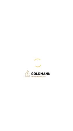 Vorschau der mobilen Webseite www.goldmann-immobilien-service.de, Goldmann Immobilienservice