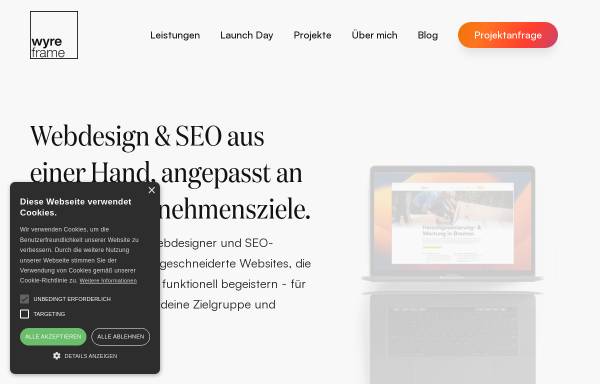 Vorschau von www.wyreframe.de, wyreframe Webdesign & UX-Design