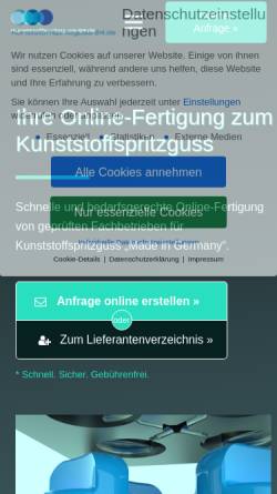 Vorschau der mobilen Webseite kunststoffspritzguss-24.de, Kunststoffspritzguss-24