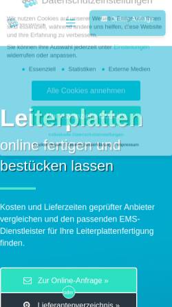 Vorschau der mobilen Webseite leiter-platten.de, Leiter-Platten