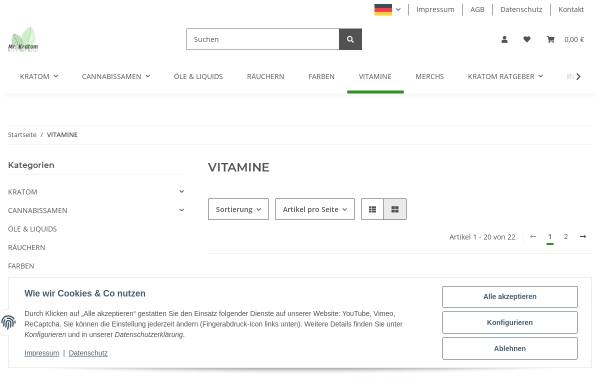 Vorschau von www.vitamnesia.de, Vitamnesia GmbH
