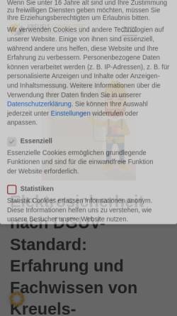 Vorschau der mobilen Webseite kesdo.de, Kreuels E-S-D-O Consulting