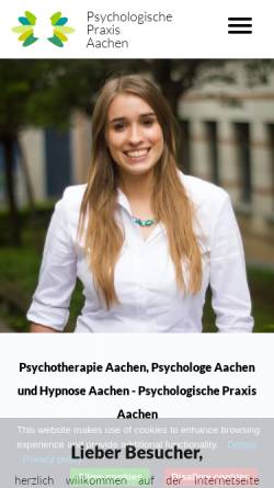 Vorschau der mobilen Webseite www.psychologische-praxis-aachen.de, Psychologische Praxis Aachen