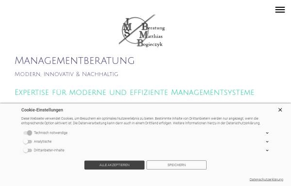 Vorschau von www.management-system-beratung.de, IMS Beratung Matthias Bogieczyk