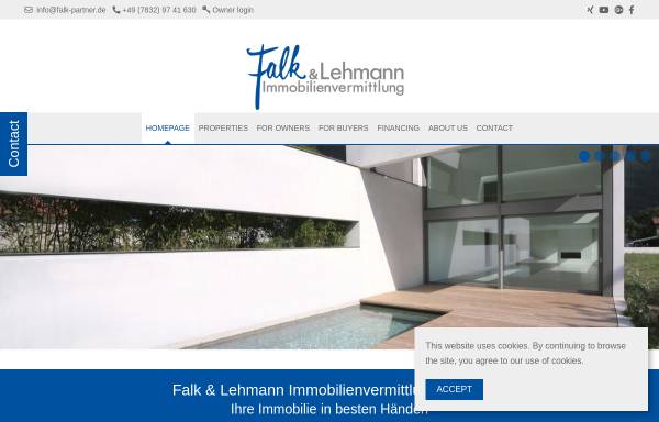 Vorschau von www.falk-partner.de, Falk & Lehmann Immobilienvermittlung GmbH