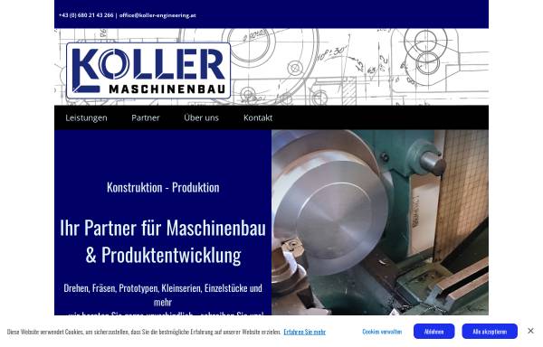 Vorschau von koller-engineering.at, Maschinenbau Koller