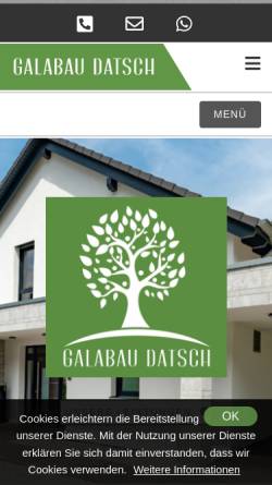 Vorschau der mobilen Webseite galabau-datsch.de, Galabau Datsch
