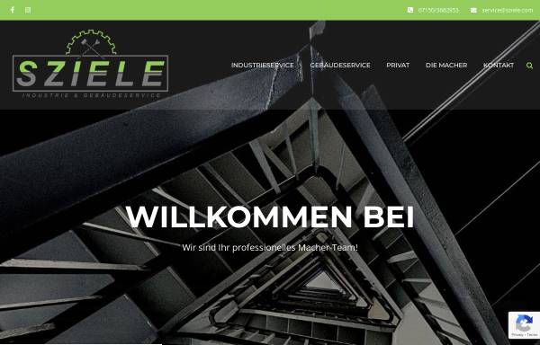 Vorschau von www.sziele.com, Sziele Industrie und Gebäudeservice